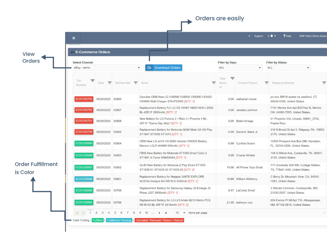 ERP Gold | Multi-Channel Inventory Management